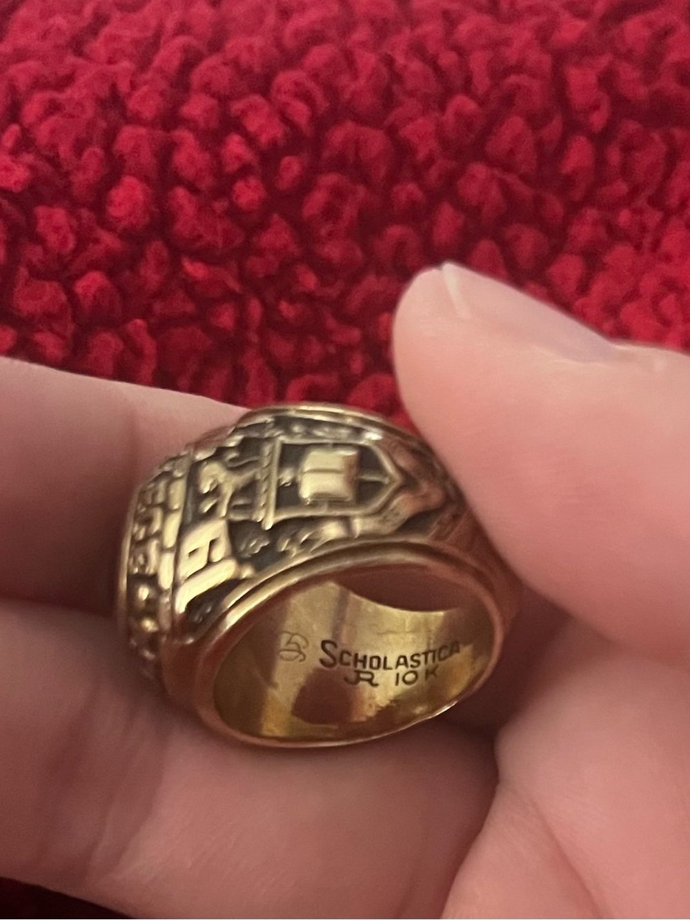 10K Gold Class Ring Post College 1974 - Picture 4 of 4